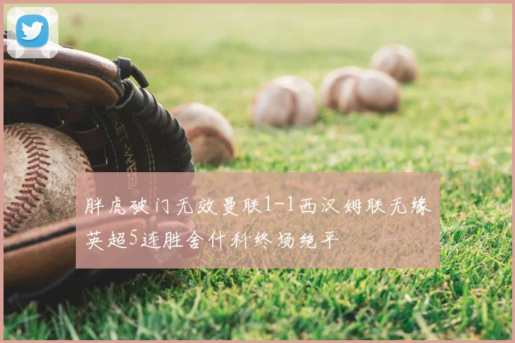 胖虎破门无效曼联1-1西汉姆联无缘英超5连胜舍什科终场绝平